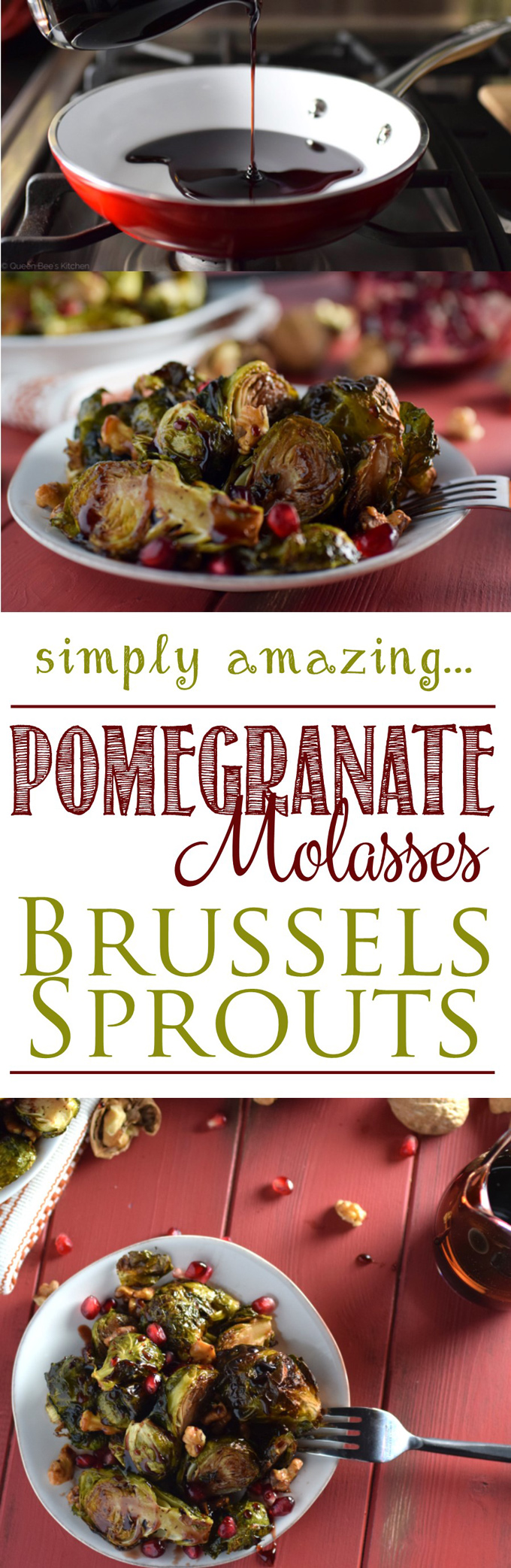 Pomegranate Molasses Brussels Sprouts