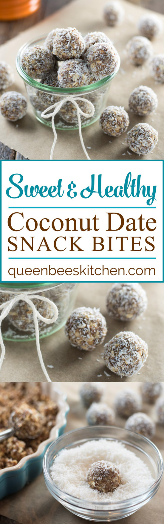 Coconut Date Snack Bites Pinterest