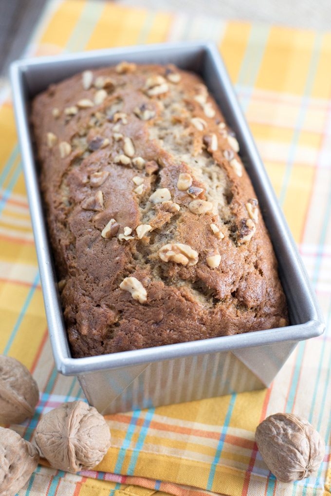 Banana Nut Bread fresh from the oven