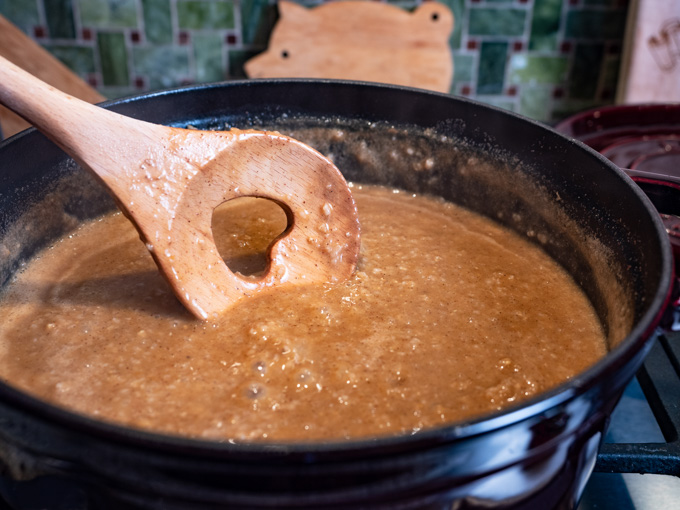 Pumpkin Pie Oatmeal simmering